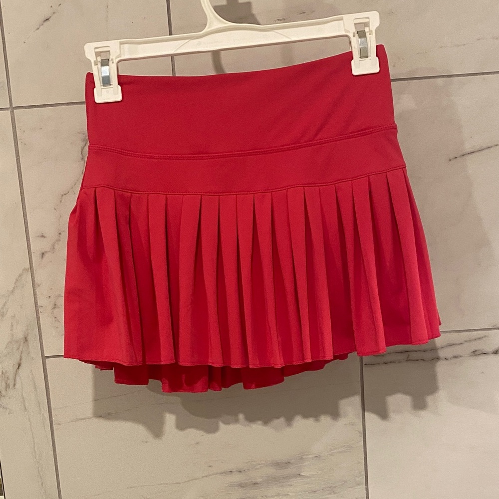 Goldhinge Scarlet Pleated Mini Skirt